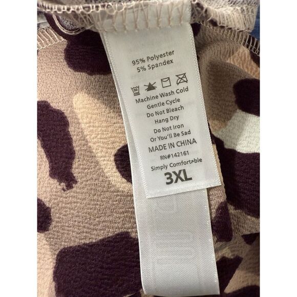 Lularoe Leopard Cheetah Cassie Pencil Skirt Animal Print. Womens. Sz 3XL - Picture 3 of 5